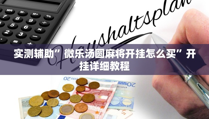 实测辅助”微乐汤圆麻将开挂怎么买”开挂详细教程