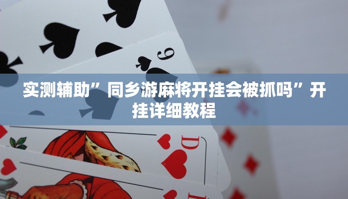 实测辅助”同乡游麻将开挂会被抓吗”开挂详细教程