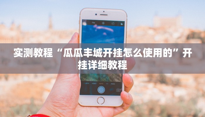 实测教程“瓜瓜丰城开挂怎么使用的”开挂详细教程