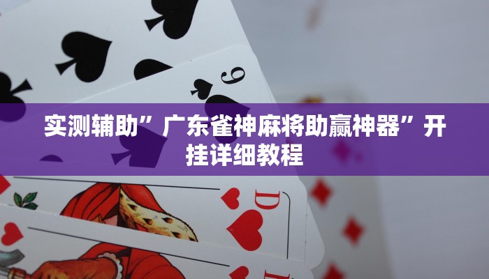 实测辅助”广东雀神麻将助赢神器”开挂详细教程