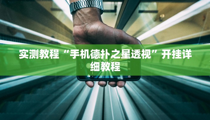 实测教程“手机德扑之星透视”开挂详细教程