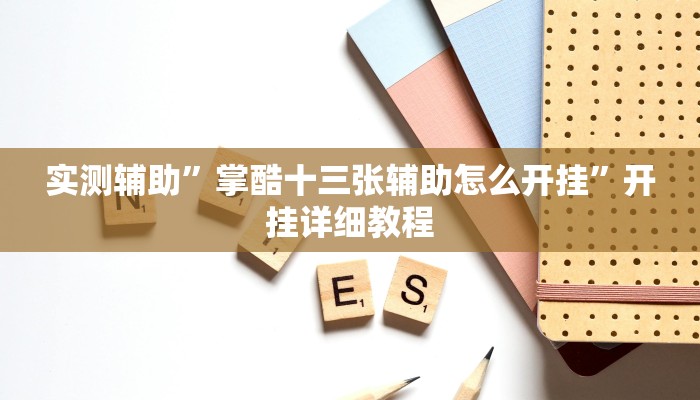 实测辅助”掌酷十三张辅助怎么开挂”开挂详细教程