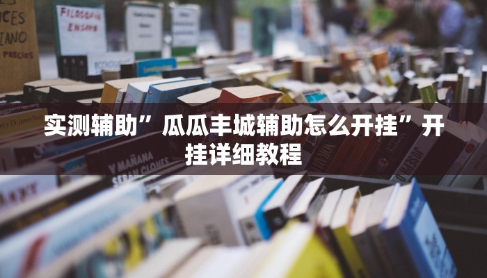 实测辅助”瓜瓜丰城辅助怎么开挂”开挂详细教程
