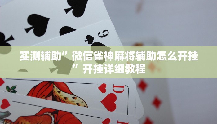 实测辅助”微信雀神麻将辅助怎么开挂”开挂详细教程