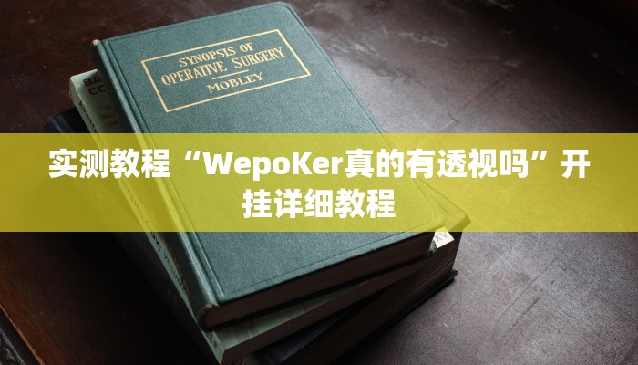 实测教程“WepoKer真的有透视吗”开挂详细教程
