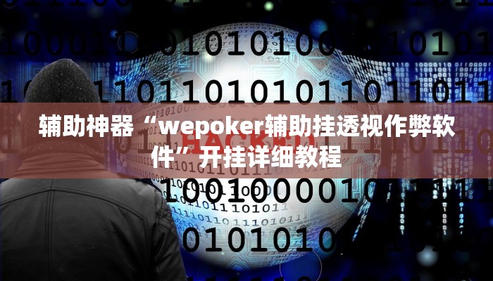 辅助神器“wepoker辅助挂透视作弊软件”开挂详细教程
