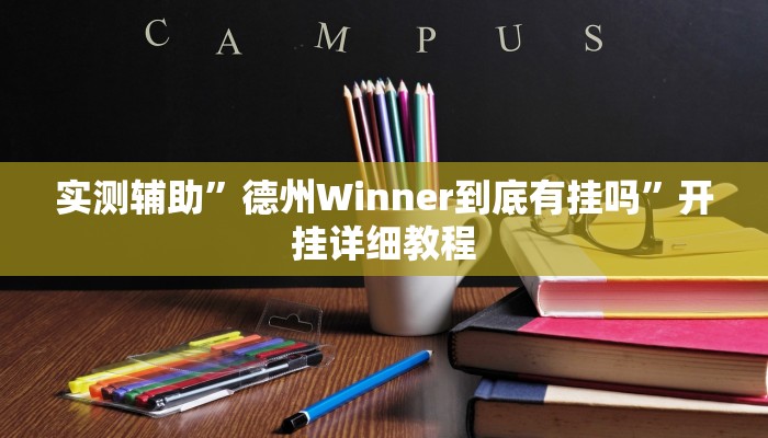 实测辅助”德州Winner到底有挂吗”开挂详细教程