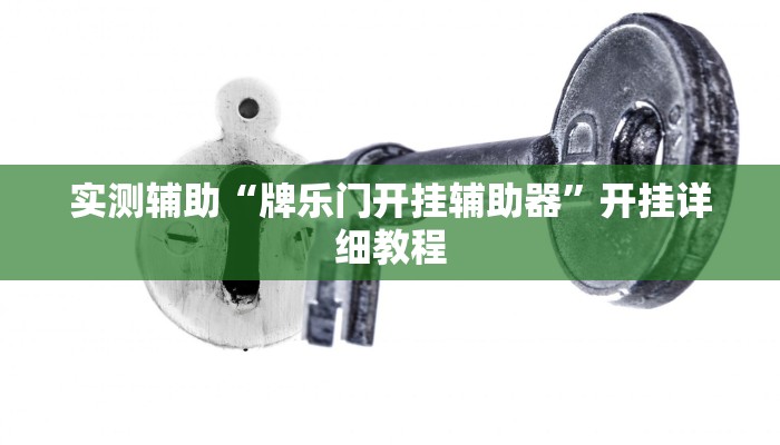 实测辅助“牌乐门开挂辅助器”开挂详细教程