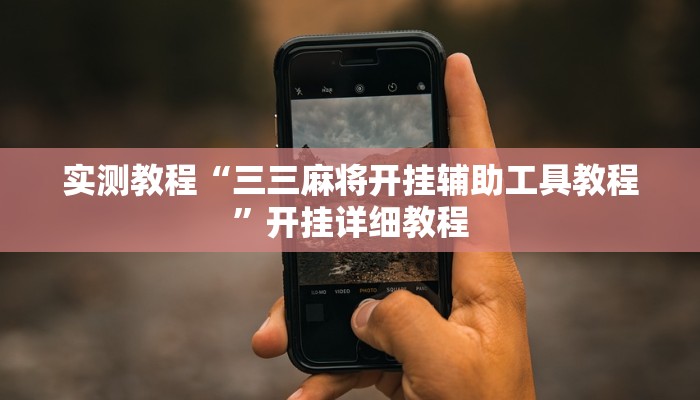 实测教程“三三麻将开挂辅助工具教程”开挂详细教程