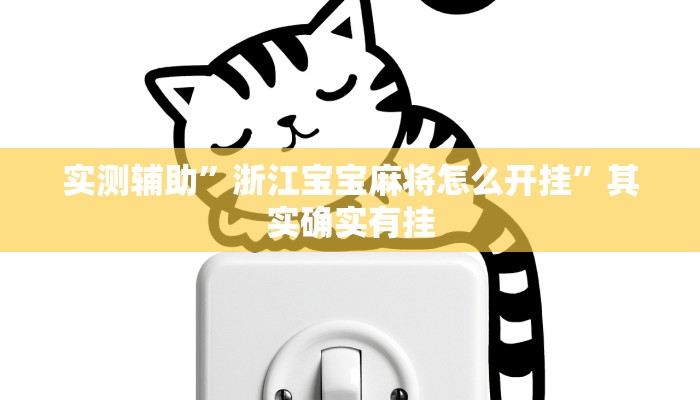 实测辅助”浙江宝宝麻将怎么开挂”其实确实有挂