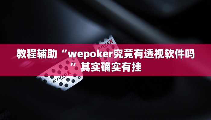 教程辅助“wepoker究竟有透视软件吗”其实确实有挂
